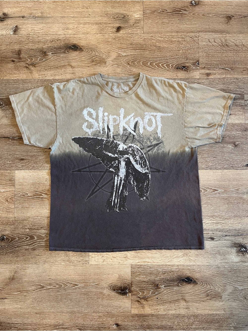 Slipknot Ombre Brown & Black Graphic Tee - Men